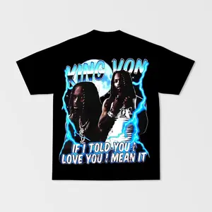 King Von Vintage Rap Tee Hip Hop Shirt HY803