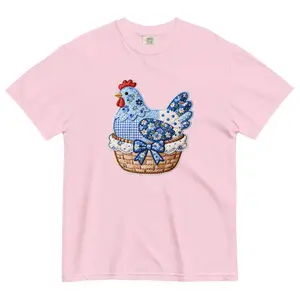 Chicken Basket Patchwork Unisex Comfort Colors T-shirt