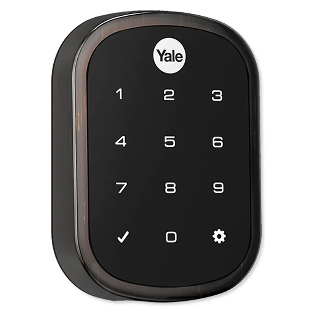 Yale Z-Wave Assure SL Key-Free Touchscreen Deadbolt - Oil Rubbed Bronze Alloy Smart Door Lock, Smart Home Gadgets (Model YAYRD256ZW2x-YAYRD256ZW20BP), Bronze Alloy Smart Door Locks