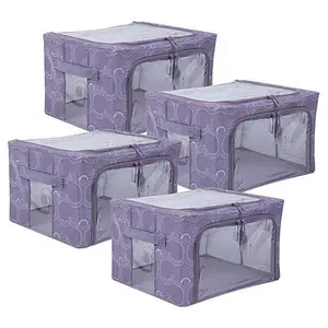 Improvements Collapsible Large Storage Bins -Set of 4