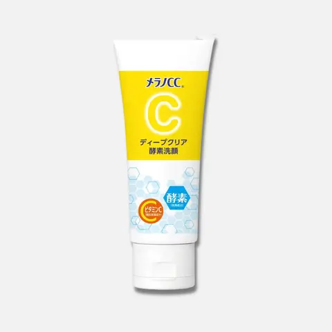 Rohto Mentholatum Melano CC Face Wash 130g - Gentle Exfoliating Cleanser with Glycerin & Ascorbic Acid for All Skin Types