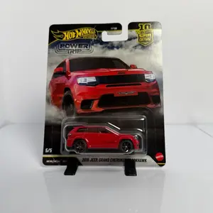 Hot Wheels Premium Power Trip 2019 Jeep Grand Cherokee Trackhawk Car Culture Red