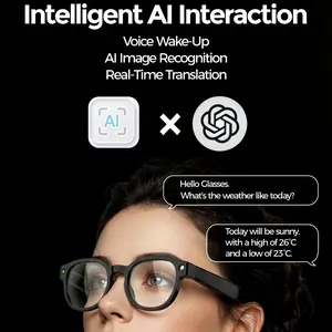 Smart Sports Glasses with Outdoor Adventure First-Person Camera & Ai Translation Device, Multifunctional Smart Glasses, Wireless Smart Glasses, Bluetooth-compatible Connection, Hands-Free Video Recording