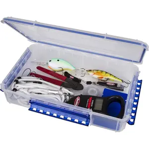 Waterproof Tuff Tainer Fishing Lure Tackle and Gear Storage Box, Ultimate Tuff Tainer Tackle Box Includes Zerust Anti-Rust Tab, WP5000 Series 14" Double Deep