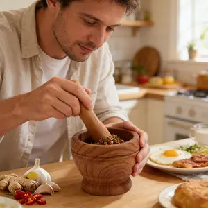 Grinding bowl and garlic mortar, kitchen food grinder, garlic grinding bowl, medicine mortar and pestle for crushing tablets, for cooking, chocolate, cheese, potato, and citrus sauce, Kitchenware