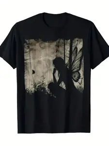 Men's Lightweight Breathable Polyester T-Shirt - Quick-Drying Regular Fit for Casual Daily and Formal Wear, Suitable for Gym, Travel, Beach - Machine Washable Black Shirt,, Beach Tee, Travel Apparel, Stylish Men's Top, Durable Casual Wear