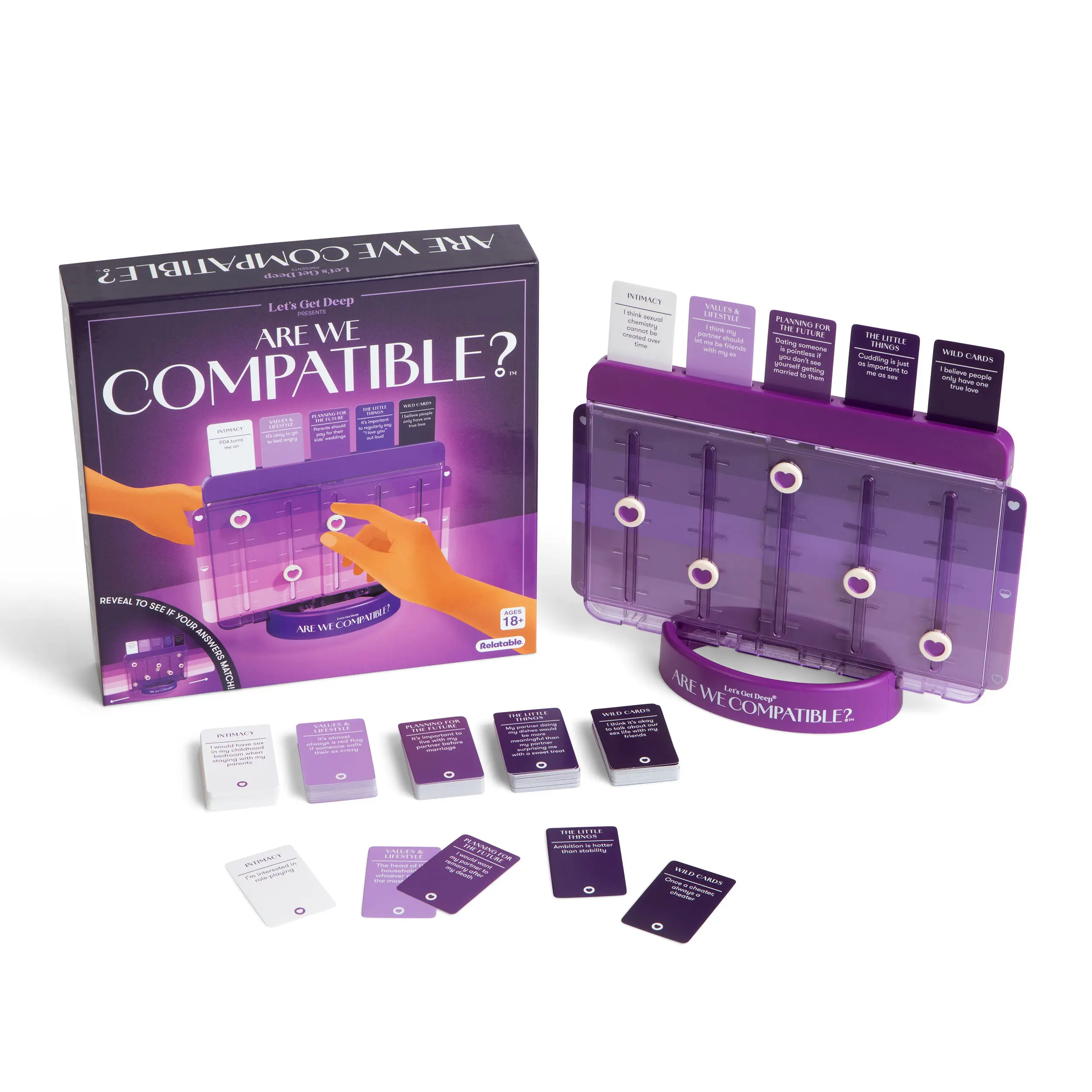 Are We Compatible? by Relatable, A Romantic Relationship Card Game and Couples Games for Adults - Perfect for Fun Date Night Ideas, Gifts for Girlfriend, or Wedding Gifts for Newlyweds