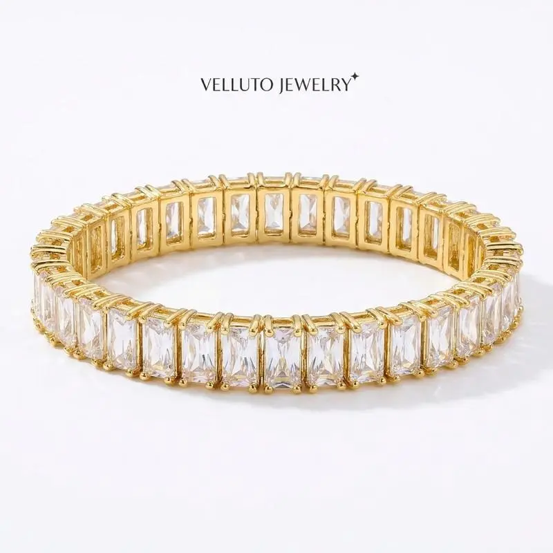 Eternity Ring 5A CZ High Carbon Diamond - Graceful - Gift Set - 5A CZ High Carbon Diamond Ring