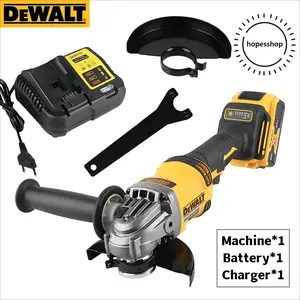 Dewalt DCG414NT Brushless 125mm Angle Grinder, Heavy-Duty Cutting and Grinding for Metal Fabrication and Construction, High-Power Cordless Tool with Electronic Brake