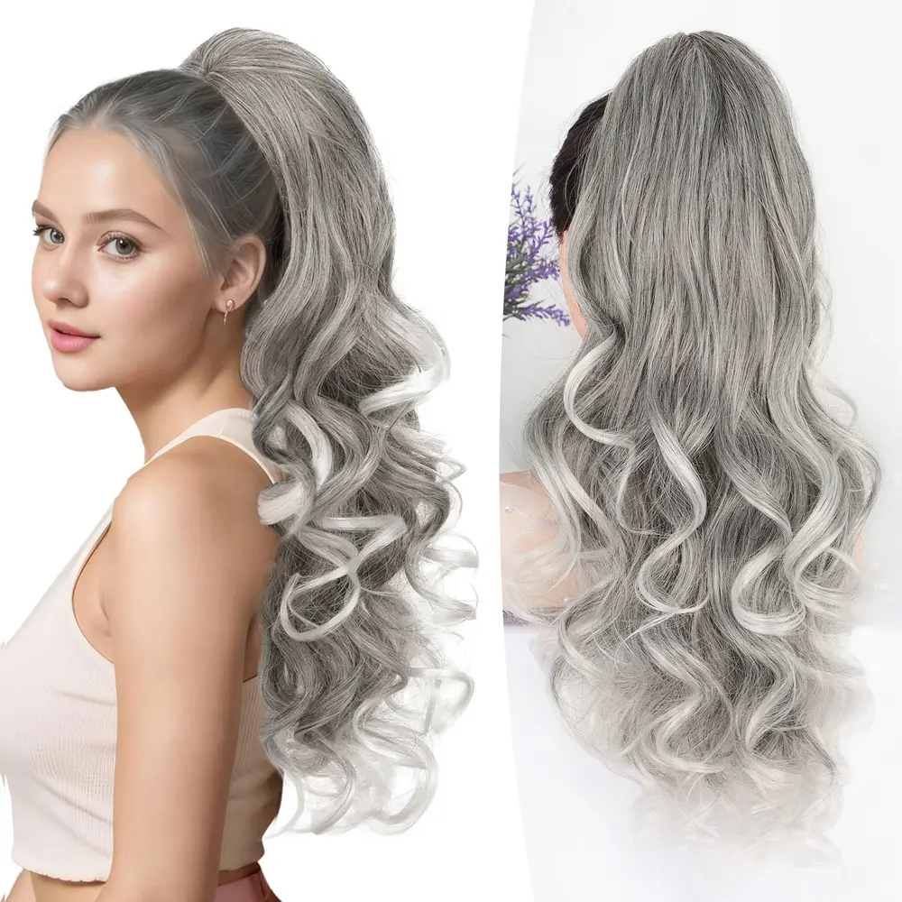 Grey with White Ends