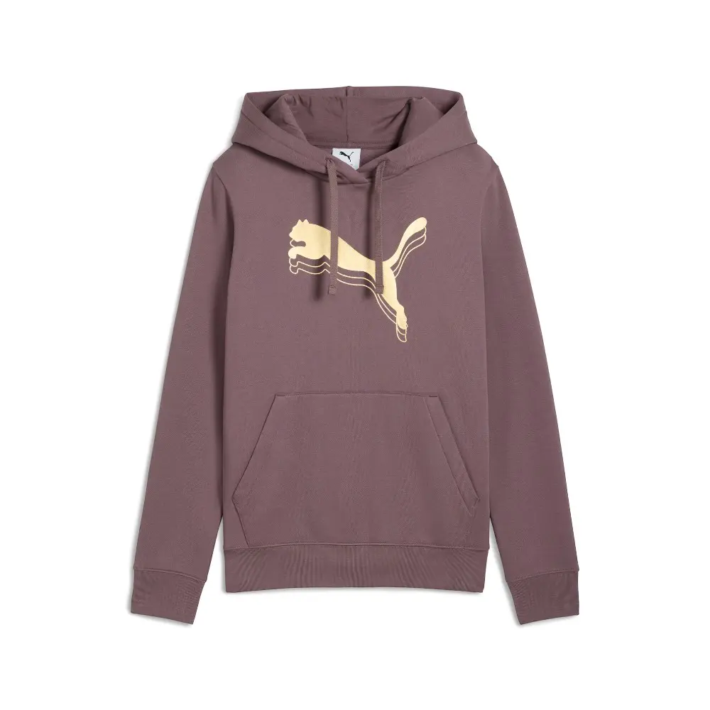 PUMA Womens Essentials Metallic Hoodie Casual Outerwear Casual - Purple