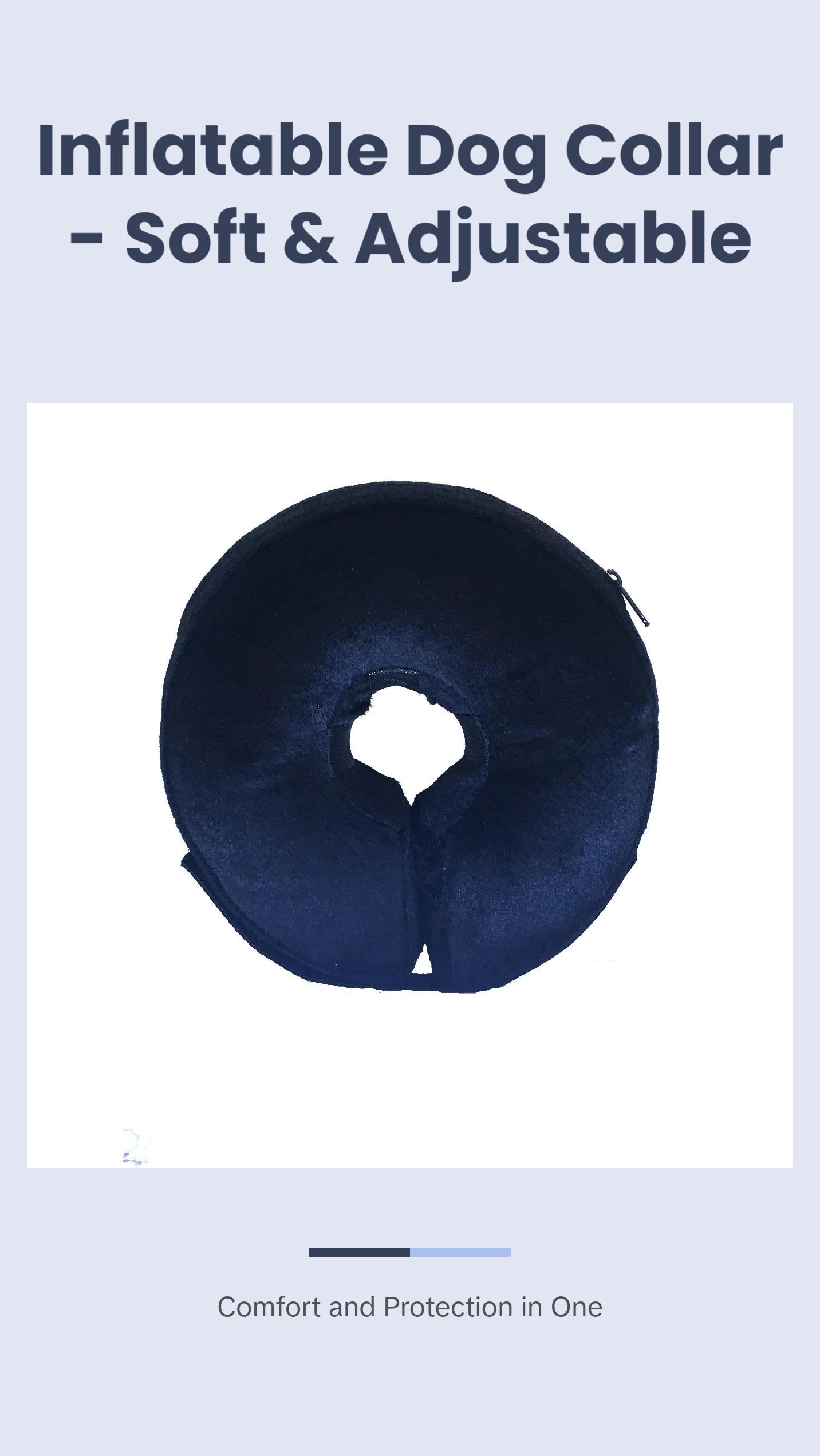 Protective Inflatable Dog Collar for Stopping Bite-Offs