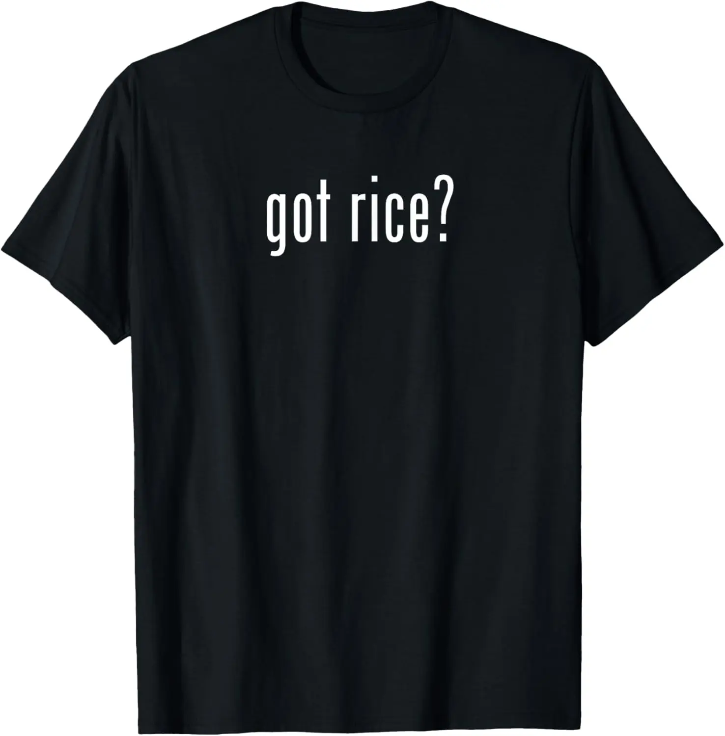 Got Rice Funny Asian Meme T-Shirt Pure Cotton Graphic Tees Menswear Top: Gifts for Men & Women