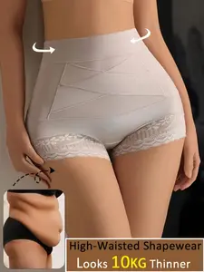 High Waist Abdominal Shaping Underwear, Postpartum Sports Yoga Travel, Elegant Lace Details, Hand Washable, Butt Lifting Design, Shapewear