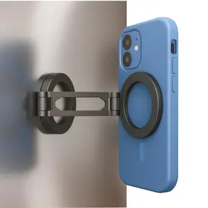 Refrigerator Phone Holder | Strong Magnetic Mount with Adjustable Arm and 360° Rotation