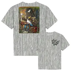 Combat Waterfowl - Lil Goosie Camo Shirt, Mosy Oakk Washed Bottomland Mallard Tee, Hunting Shirt, Gift for Dad, Gift For him, Hunting Season Shirt