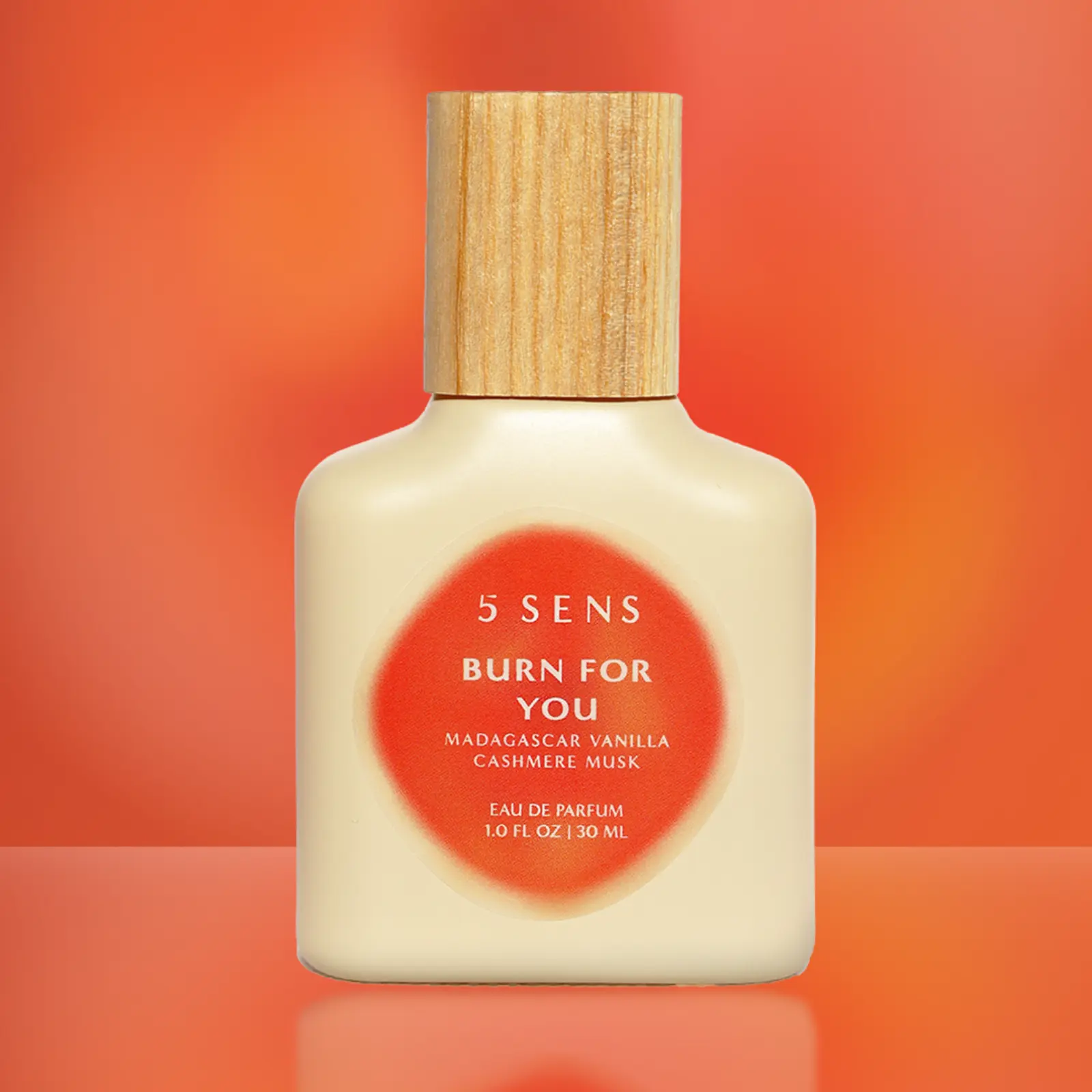 5 SENS Burn For You Vanilla Perfume | Some Feelings Are Polite, This One Is Pure Fire | Eau de Parfum 30mL & 10mL | Madagascar Vanilla, Atlas Cedarwood, Clove, Cashmere Musk | Long-Lasting Clean Vegan Fragrance