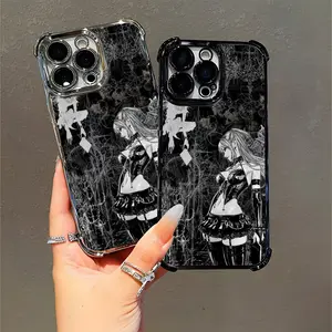 Death Note Anime Phone Case Edgy Fan Art Design Compatible with iPhone 11/12/13/14/15/16 (Pro Max/Plus) for Anime Lovers & Goth Style Fans