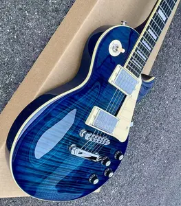 New Gibson Les Paul Standard Electric Guitar Mahogany Body With Tone-O-Matic Bridge In Blue Burst
