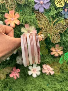 Glass purple bangle ( 2 bangle )