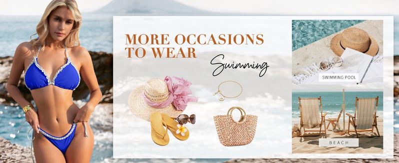 ANRABESS Sexy Bikini Sets for Women Ruffle Trim Two Piece Swimsuit 2026 Summer Bathing Suit Halter String Triangle Swimwear