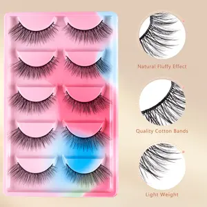 The Perfect "Siren Eye"  10 Pairs 14mm Wispy Cat Eye Lashes | Fluffy Value Pack