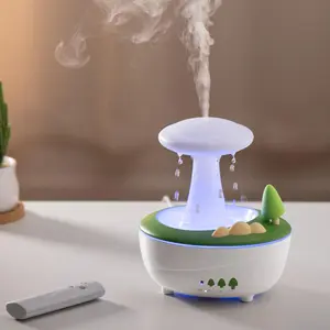Mushroom Design Aroma Diffuser, Desktop Air Humidifier with LED Light, Essential Oil Diffuser, Home Appliances for Bedroom, Living Room, Office