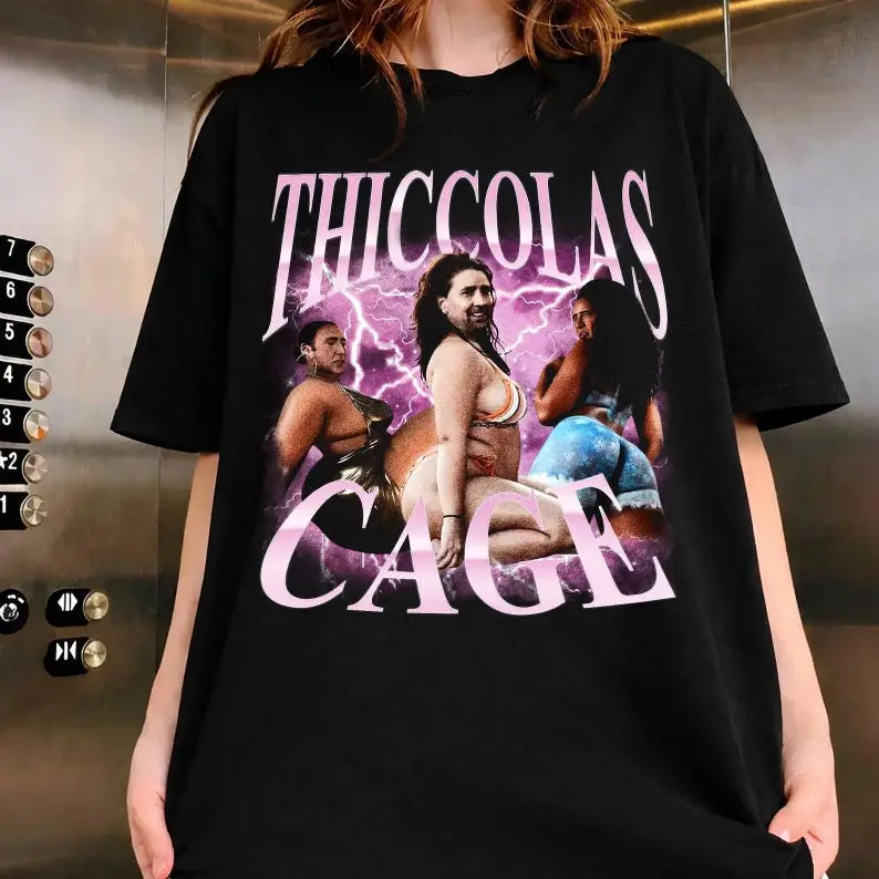 Thiccolas Cage Comfort Colors Tee - Funny Shirt - Meme Merch