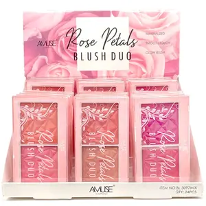 AMUSE Rose Petals Blush Dúo - Blush Palette with Elegant Design and Product No. 397684 for Versatile Makeup Options