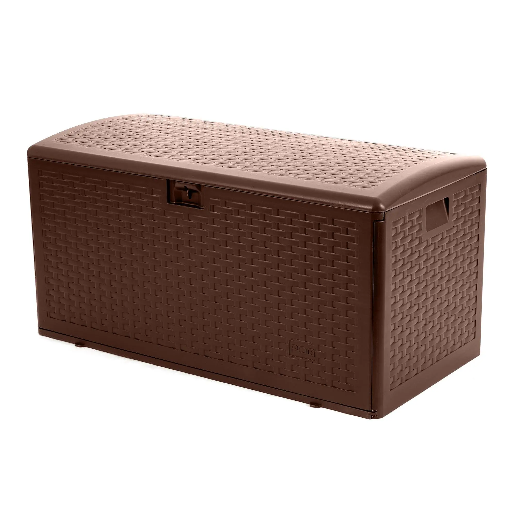 Plastic Development Group 73 Gallon Resin Outdoor Patio Storage Deck Box, Brown Plastic Development Group 73 Gallon Resin Outdoor Patio Storage Deck Box, Brown
