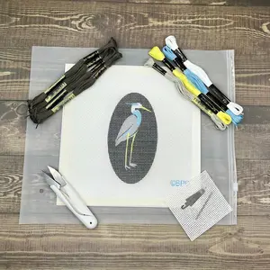 Heron Needlepoint Kit (Heron Oval)