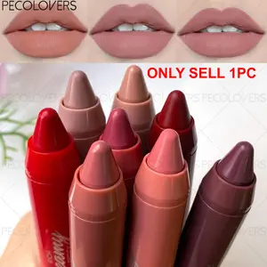 Multi-color Crayon Lipstick, Waterproof & Long Lasting, Charming Lip Color, for All Skin Types, Easy To Use, Lip Makeup Cosmetics, Lipgloss, Long Lasting Lipsticks
