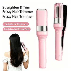 2-in-1 Cordless Split End Trimmer Hair Clipper, Rechargeable Unisex Haircut Tool for Adults' Daily Care & Hair Styling, Portable Single Item for Home-Travel Use