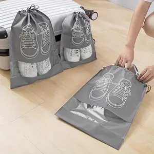 10 Pack Portable Shoe Bags for Travel Large Shoes Storage Organizer with Drawstring Convenient Closure for Men and Women