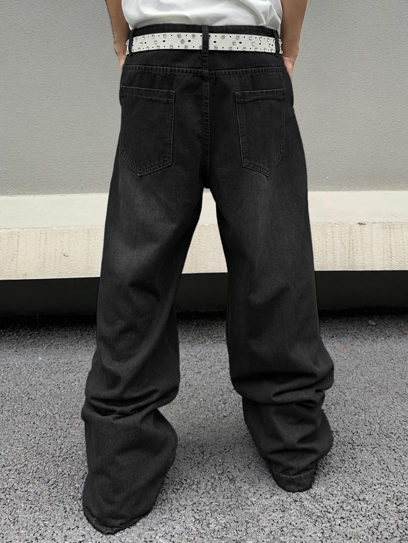 Baggy Jeans for Men with Irregular Seams, Inspired by Y2K Hip Hop Style, Featuring Wide Legs And a Casual Loose Fit, Perfect for Streetwear Pants