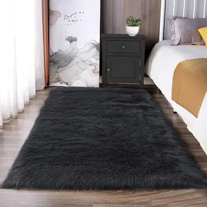 Soft Carpet, Durable Long Plush Fabric, Ultra Soft Artificial Fur Rug, Thick Non-Slip, Home Decor Room Decoration, Soft Shaggy Rug
