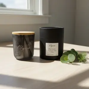 Pine Grove soy and coconut wax candle; crisp eucalyptus, cooling mint, and evergreen pine