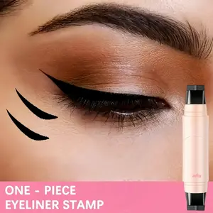 Stamp eyeliner, Makeup, dark style, slim unique design, the stamp pen creates fine eyeliner with one click, paired with mascara for dense long lashes, waterproof and sweat-resistant