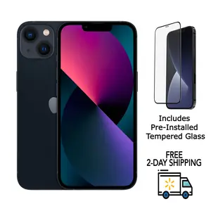 Refurbished iPhone 13 Mini (Fully Unlocked) A2481 Excellent Condition with Pre-Installed Tempered Glass & 1 Year Warranty