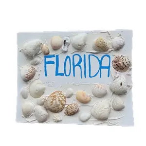 Florida Sea Shell Art Print, Artistic Frameless Wall Decor, Ideal Gift for Living Room Home Supplies