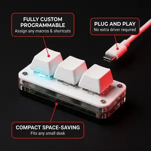 Mini Hot Swap Macropad, RGB Macro Programming Keypad For Gaming Photoshop