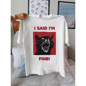 Women's Vintage Punk Rock Tee: Band Poster & Horror Graphic Print on Soft Short Sleeve Shirt with Classic Crew Neck. Perfect for Concerts, Music Festivals, Edgy Spring/Summer OOTD, and Bold Everyday Street Style.