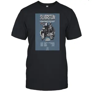 Silverstein 25 Year Of Noise Australia Tour 2025 T-Shirt – Official Band Tour Graphic Tee, Limited Edition Concert Merch, Unisex Alternative Rock Shirt
