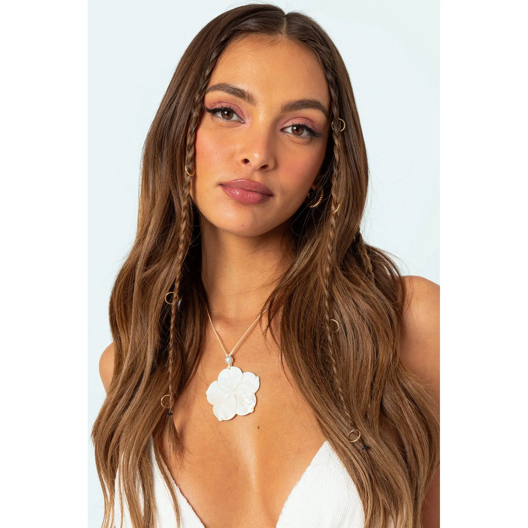 Beachy Flower String Necklace