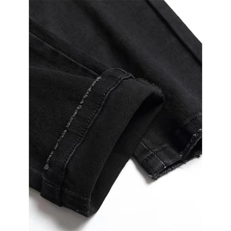 Men's Washed Slight Stretch Regular Fit Casual Jeans Men's Ripped Skinny Jeans with Zippers Men's Straight Leg Light Wash Jeans Slim Fit Distressed Denim Shorts Men's Light Stretch Slim Straight Jeans loose fit denim pant