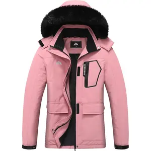 Women's Waterproof Warm Winter Hooded Ski Jacket Snowboarding Coat Versatile for Hiking & Winter Activities