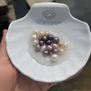 Rainbow pearls  Freshwater Pearl Drop Earrings