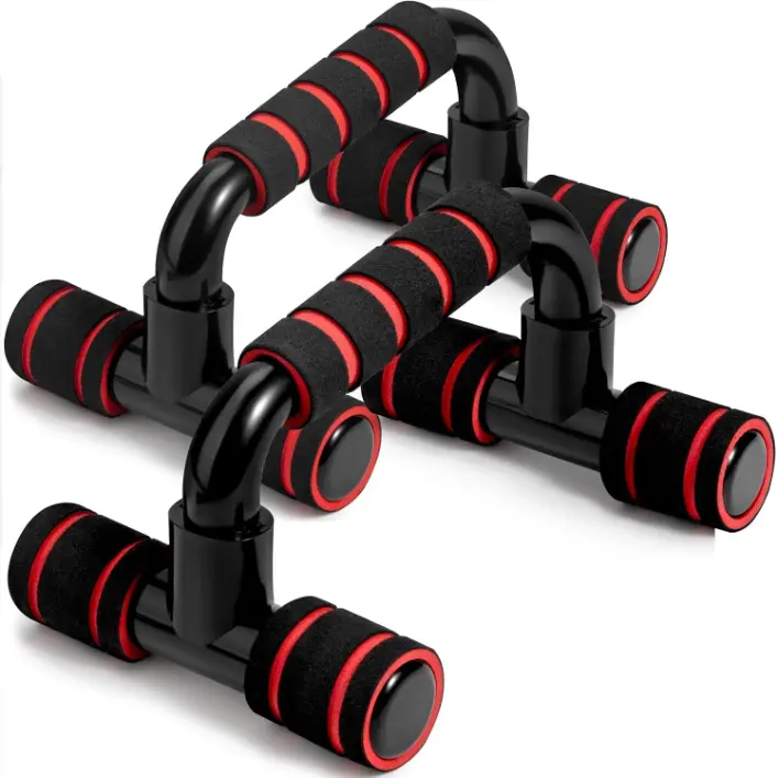 1 Pair Portable Push Up Bars, Cushioned Foam Handles, Non-Slip Ergonomic Strength Training Equipment for Chest Strengthening construction sturdy Multi-Functional Hand Grip Strengthener Kit exercise leg Adjustable Bicep and Tricep Bench ball massage