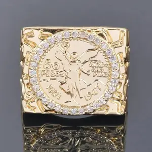 Centenario Gold Nugget Ring