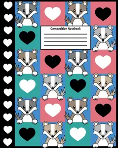 Composition Notebook: Back-to-School Notebook | Wide Ruled | 8 x 10 | 100 Pages | Badger Composition Book